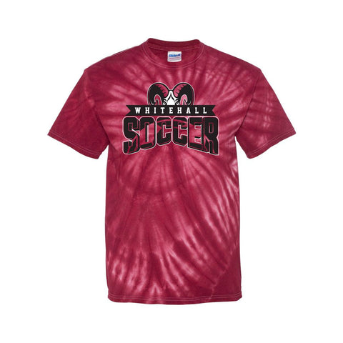 Whitehall Tie-Dye Soccer T-Shirt - Maroon
